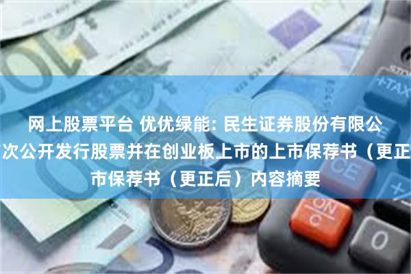 网上股票平台 优优绿能: 民生证券股份有限公司关于公司首次公开发行股票并在创业板上市的上市保荐书（更正后）内容摘要